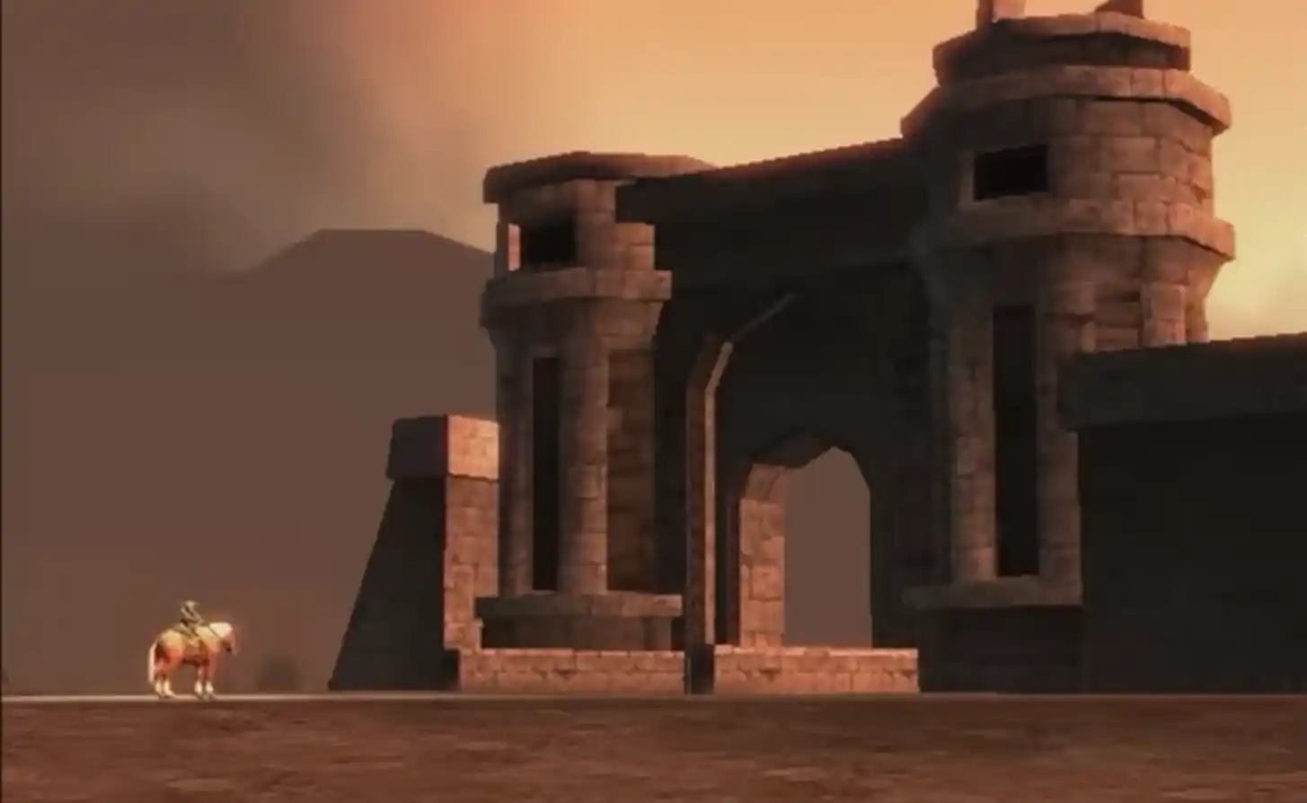 The Legend of Zelda: Twilight Princess in-game scene — example of Dusk gameplay